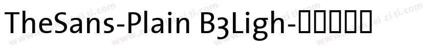 TheSans-Plain B3Ligh字体转换